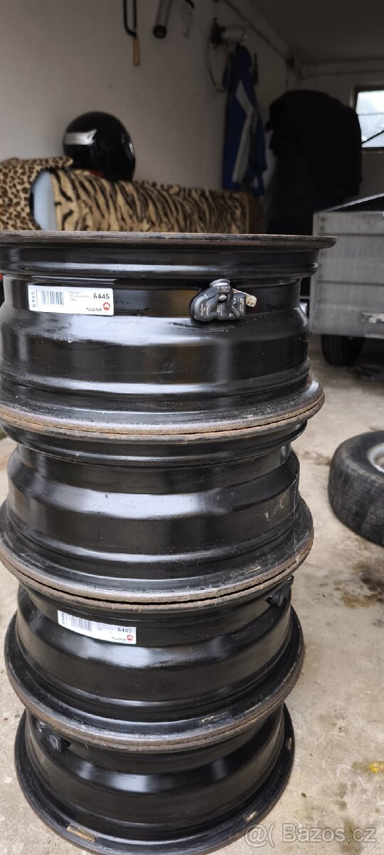Plechové disky OPEL+TPMS senzory
