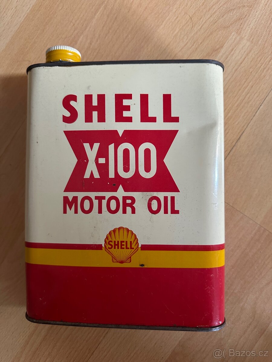 Stará plechovka Shell