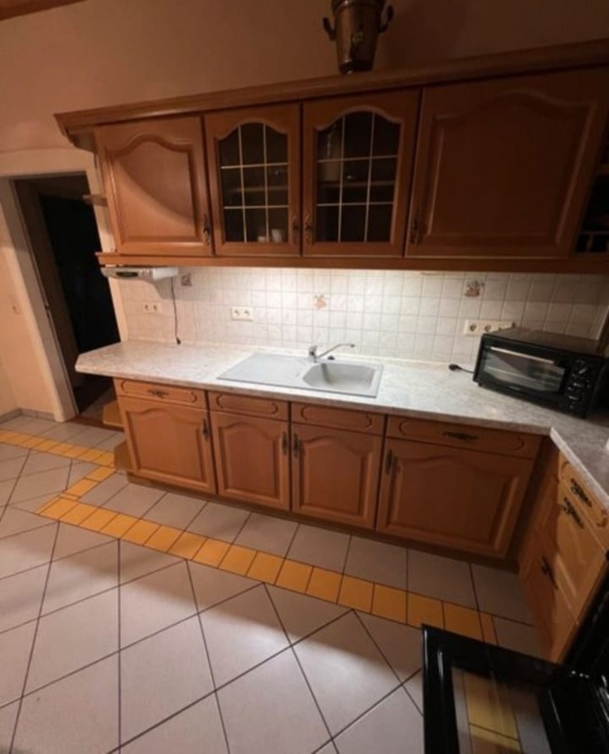 Rustikální dubová linka se spotřebiči,5492