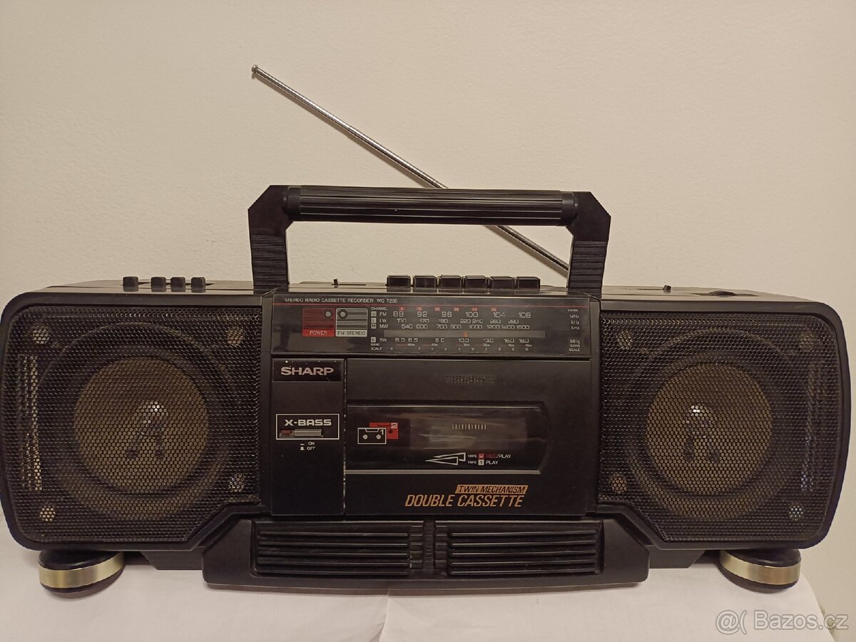 Sharp WQ 238H radiomagnetofon retro 2 kazeťák