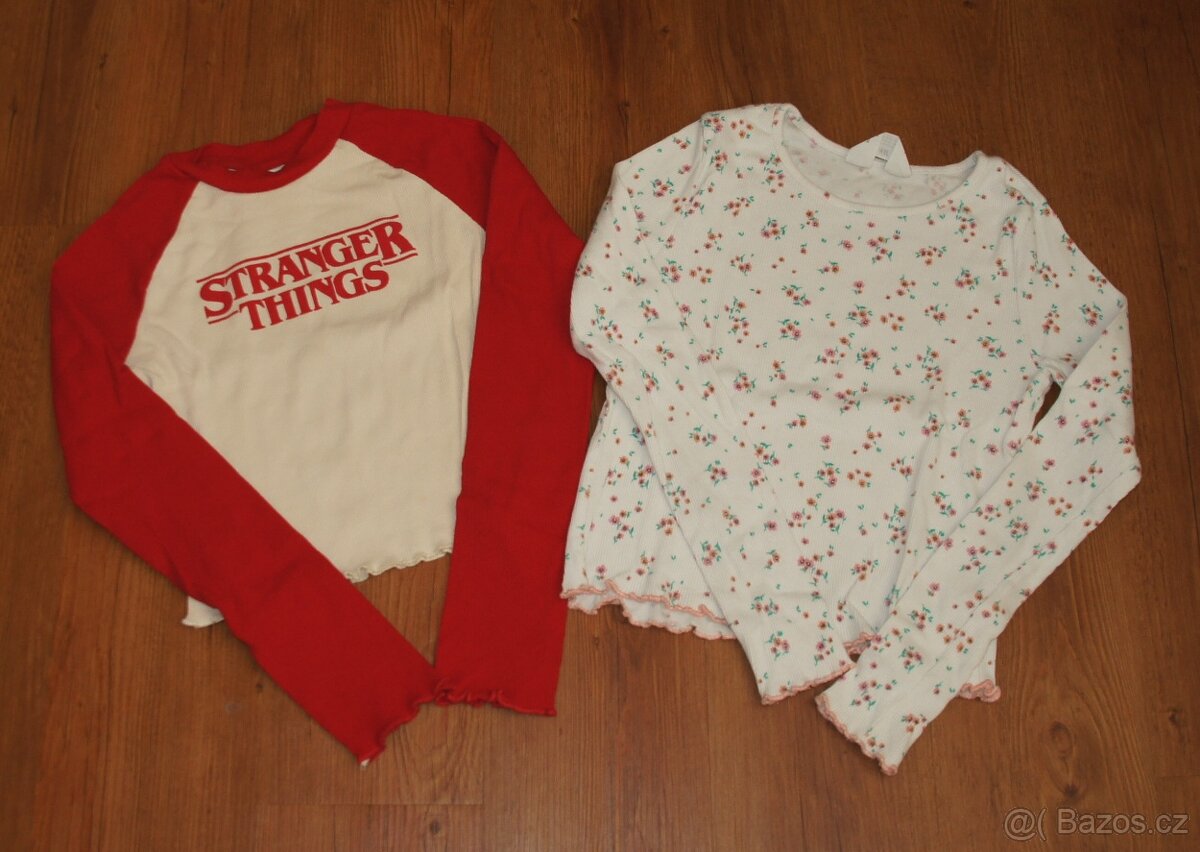 Dívčí crop topy H&M - vel. 146 - 152