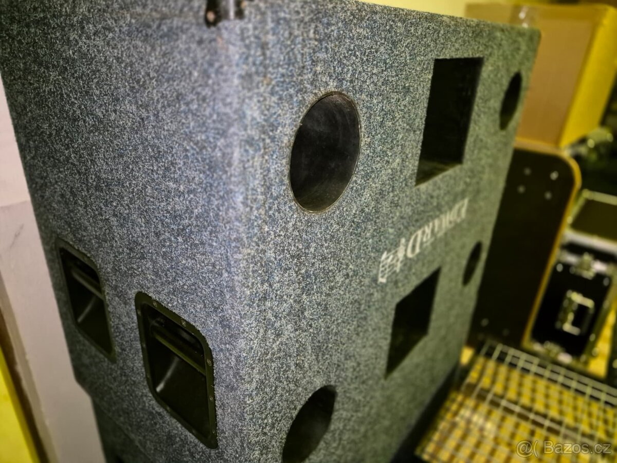 ozvučení PA zn. EDWARD, 2x bass, 4x vrch