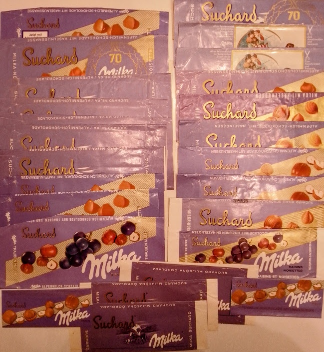 SBĚRATELSKÁ SBÍRKA OBALŮ OD ČOKOLÁDY r. 1966-1975