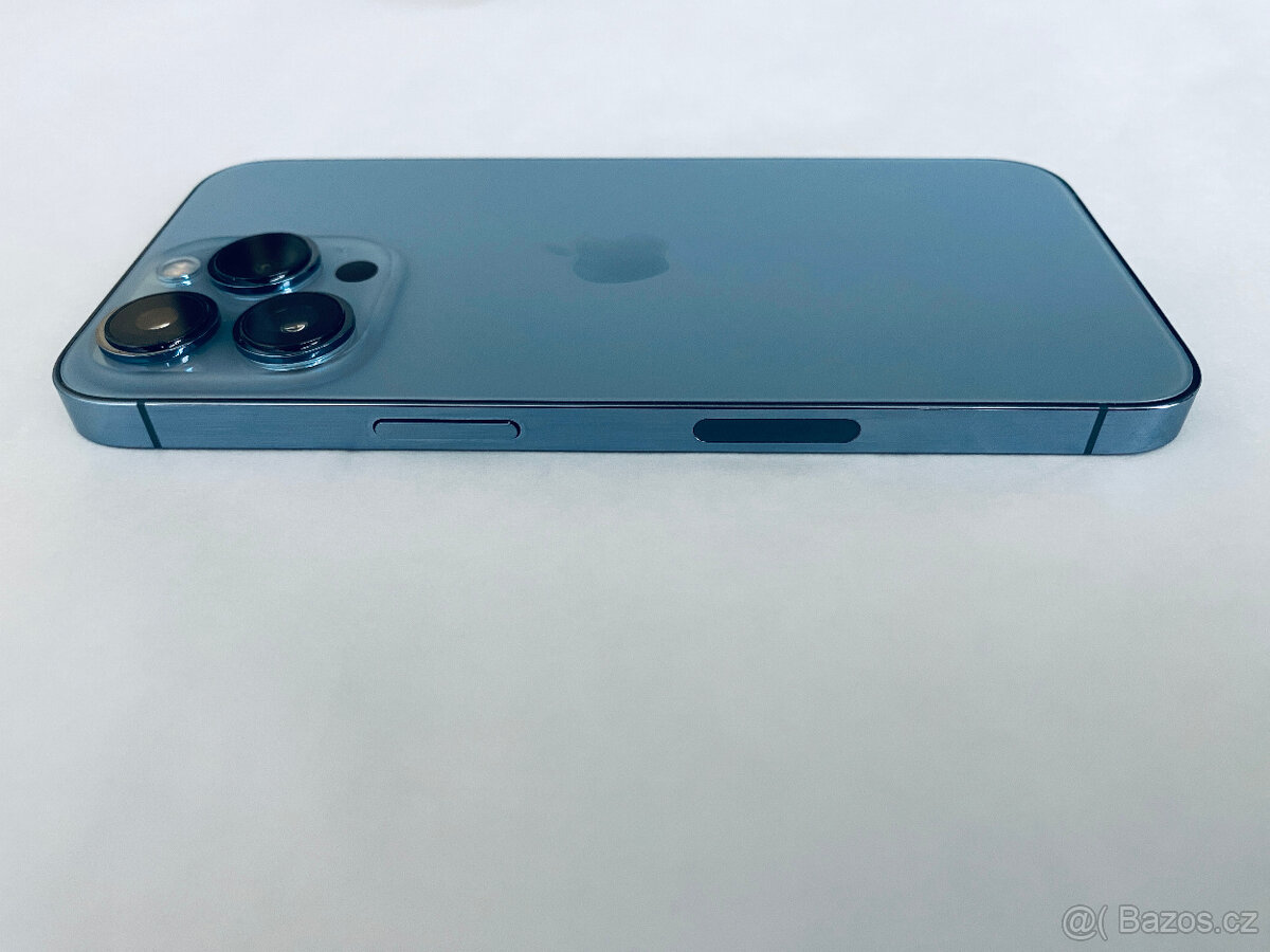 APPLE IPHONE 13 PRO 128 GB MODRÝ,12 MĚS.ZÁRUKA,VELMI HEZKÝ