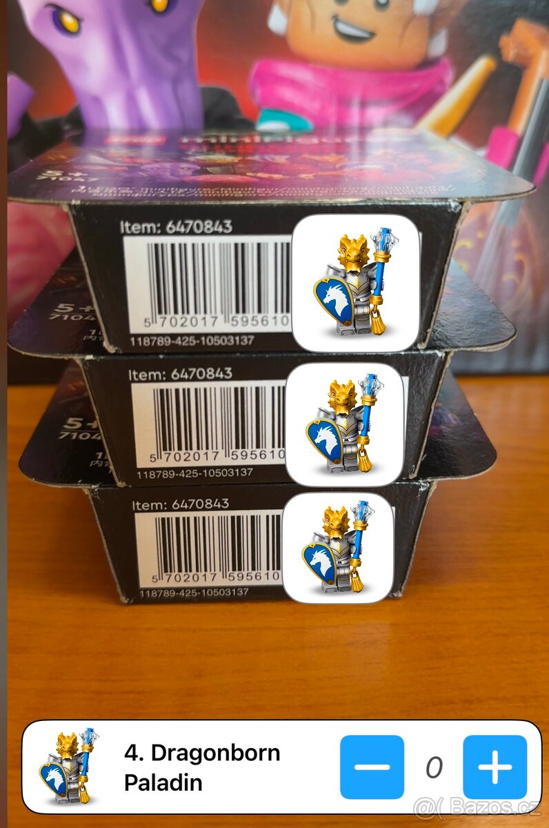 LEGO 71047 Dungeons&Dragons - Paladin - Rytíř - Chobotnice