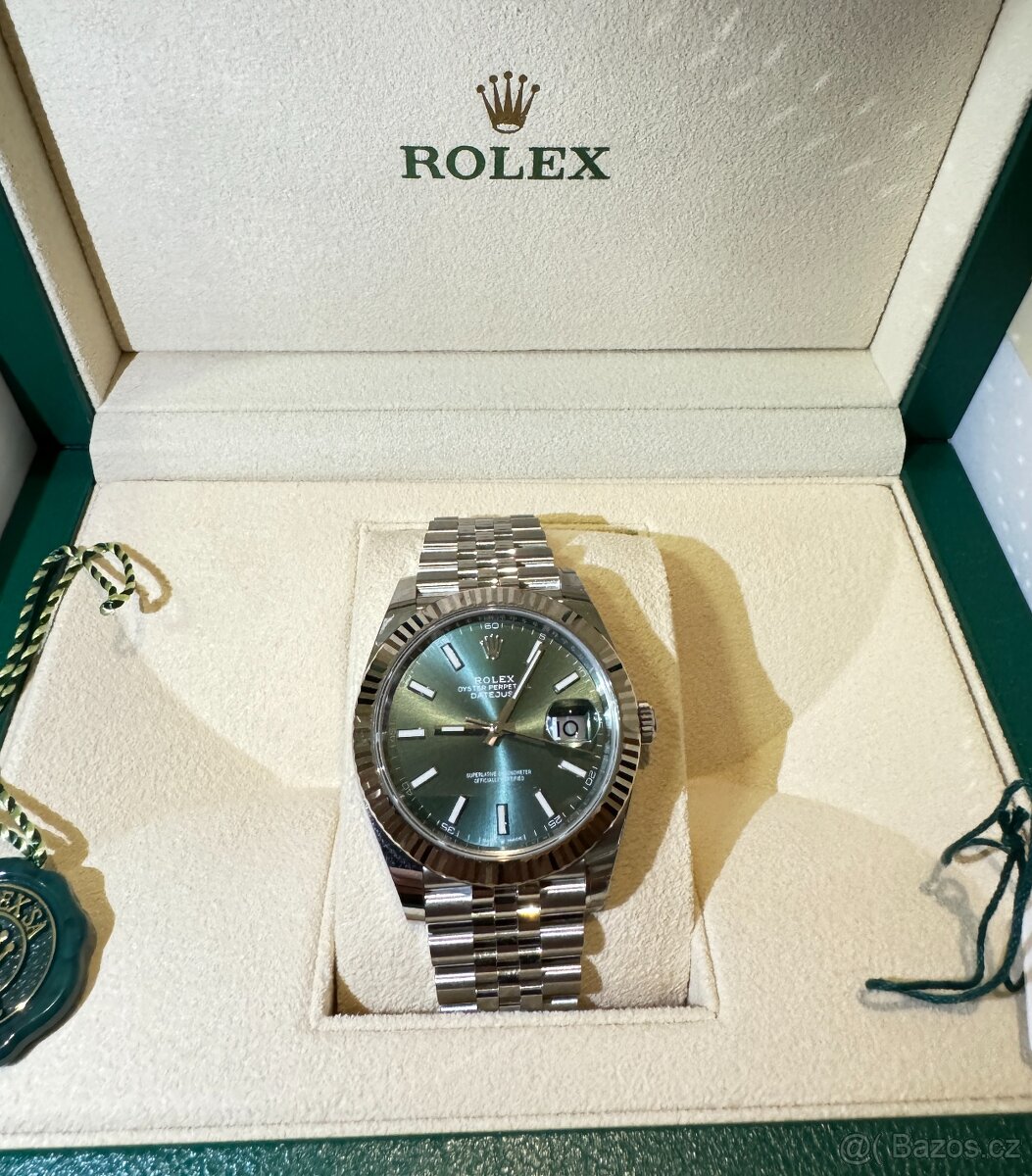 Rolex Datejust 41 Mint Green úplne nové, 5 rokov záruka