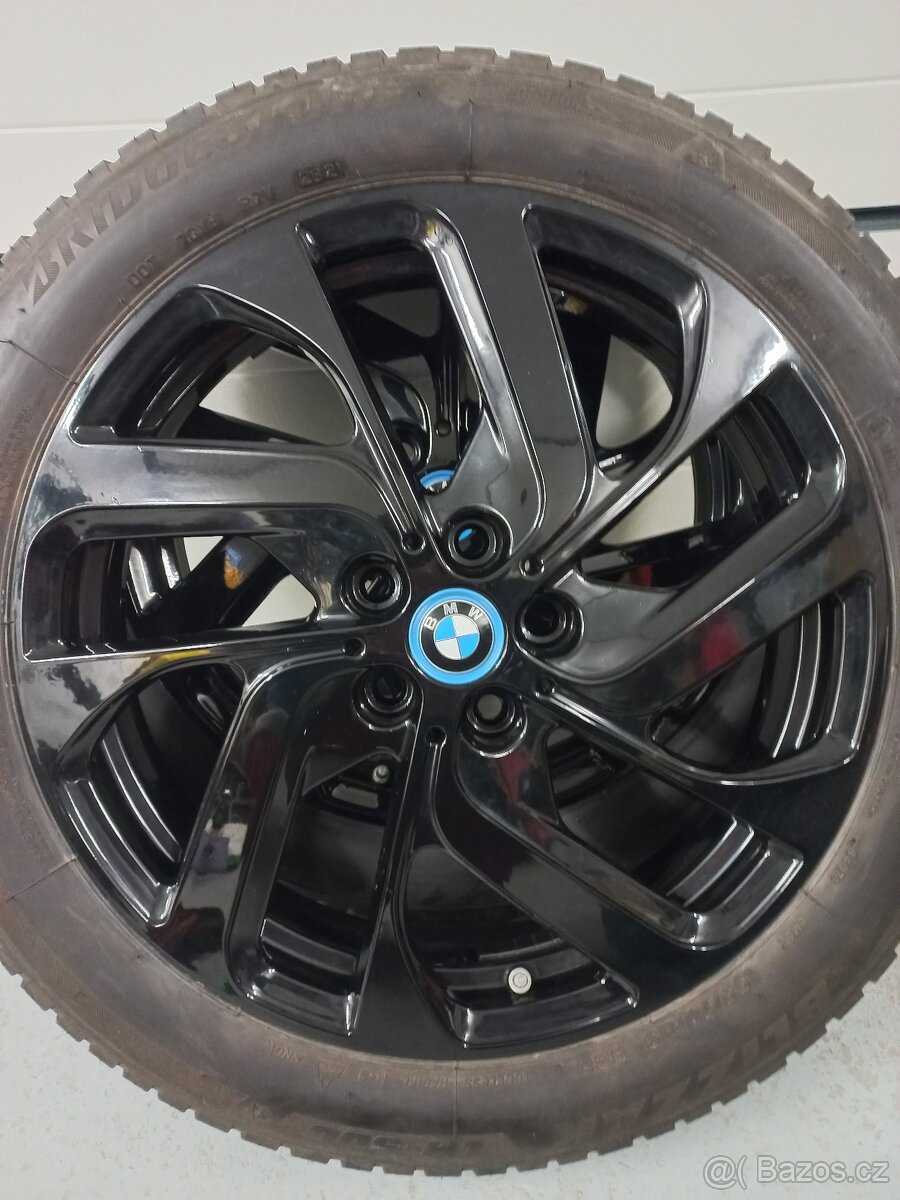 BMW i3S sada černých 19"Turbine 428, zimní pneu 155/70