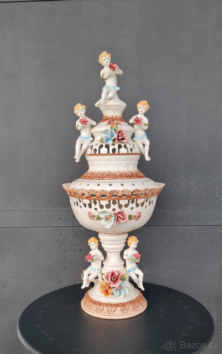 Unikátní porcelánová lampa Bassano