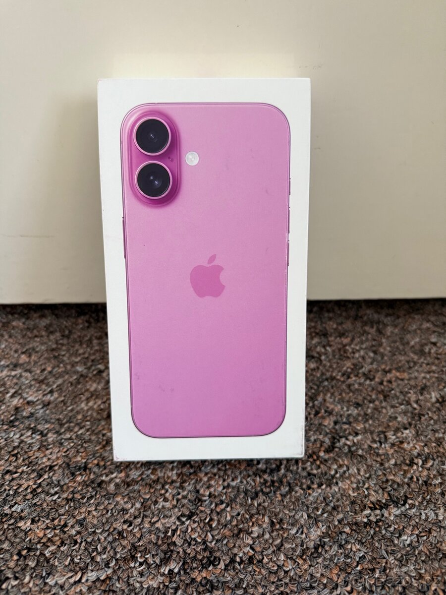 Novy Apple iPhone 16 128gb Pink. 2 roky zaruka T-Mobile