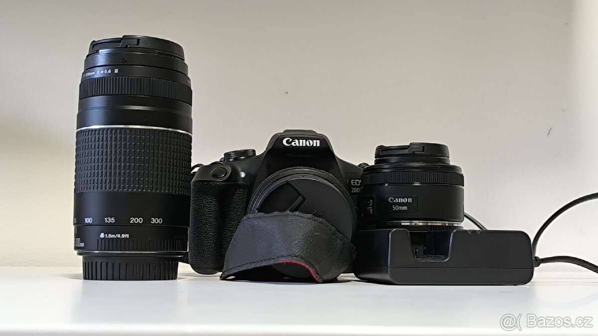 Conon EOS 2000D + příslušenství a objektivy