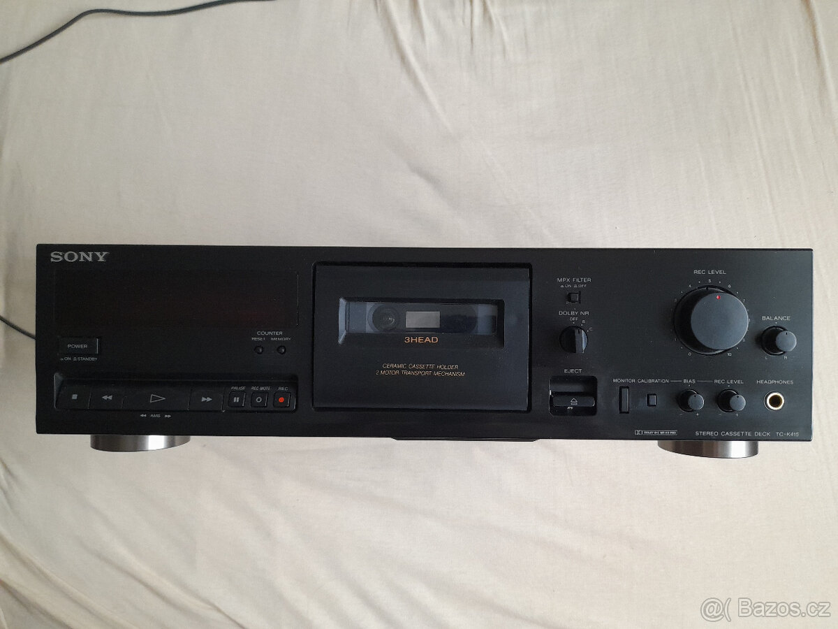 Tape deck Sony TC-K415 3-head (po servisu)