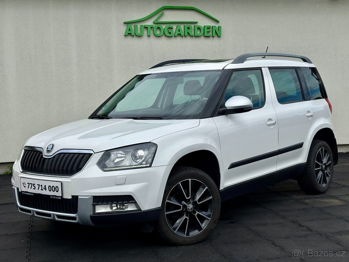 Škoda Yeti 2.0TDi - 103kW - 4x4 - panorama, tažné, bi-xenony