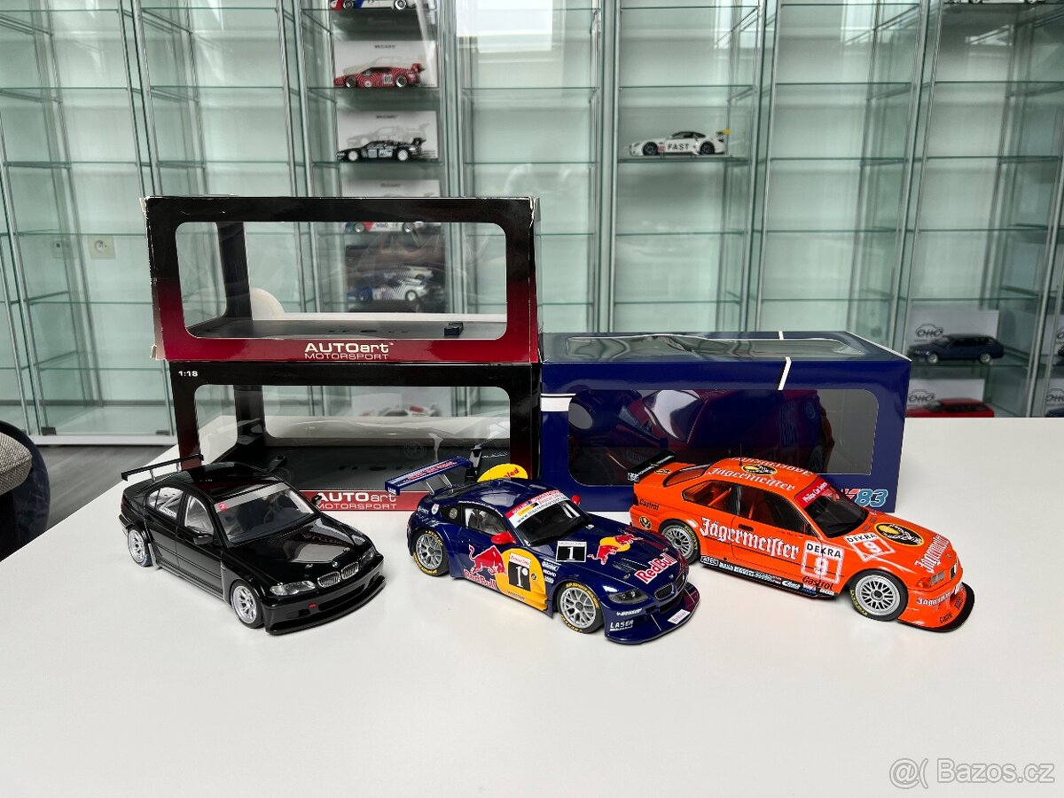 Modely 1:18 BMW E46,Z4,E36 AutoArt,Werk83