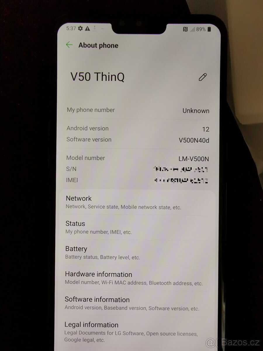 LG V50 Thinq NEROZBALENÝ