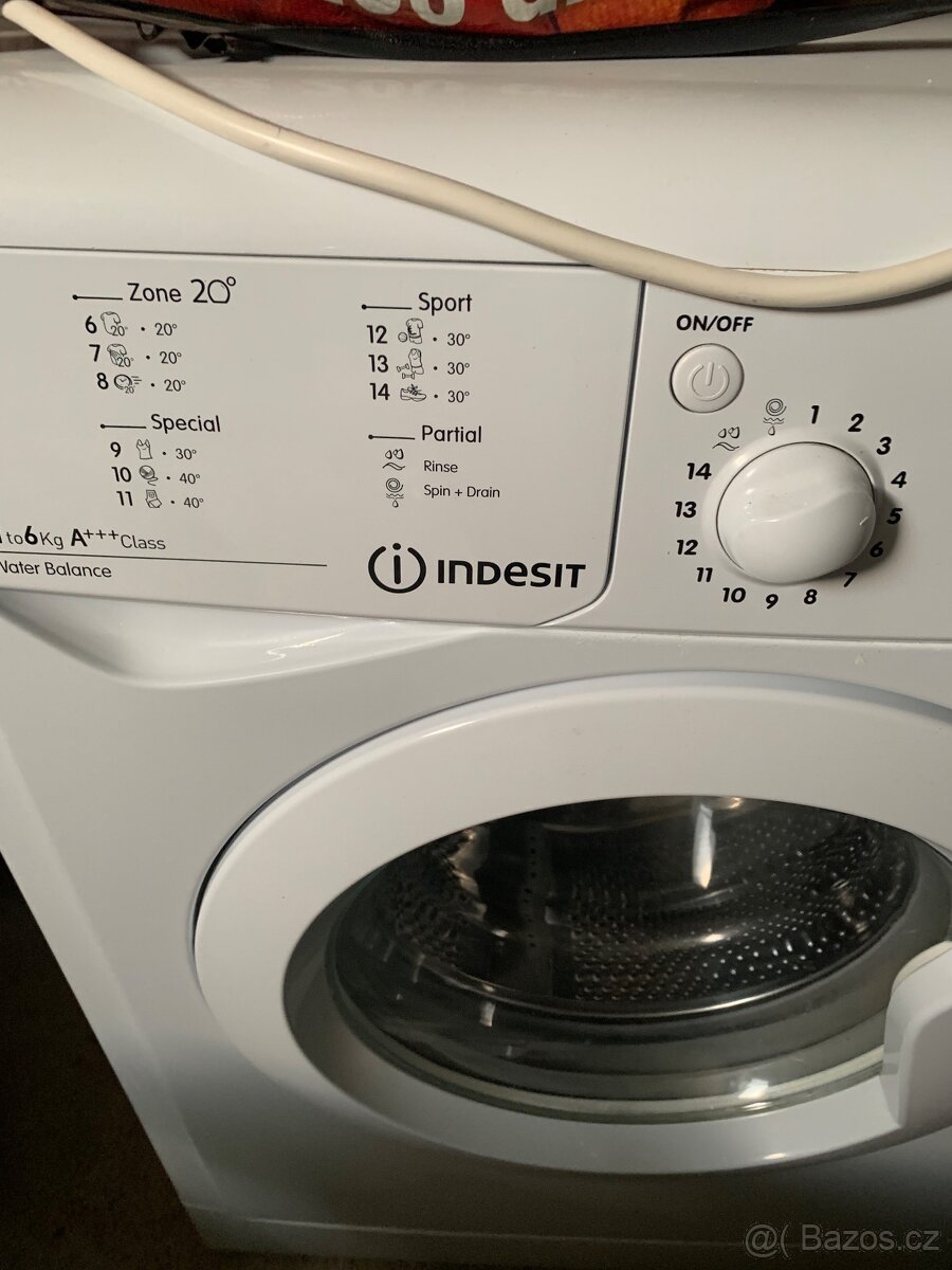 Pračka Indesit 1-6kg AAA+ Class