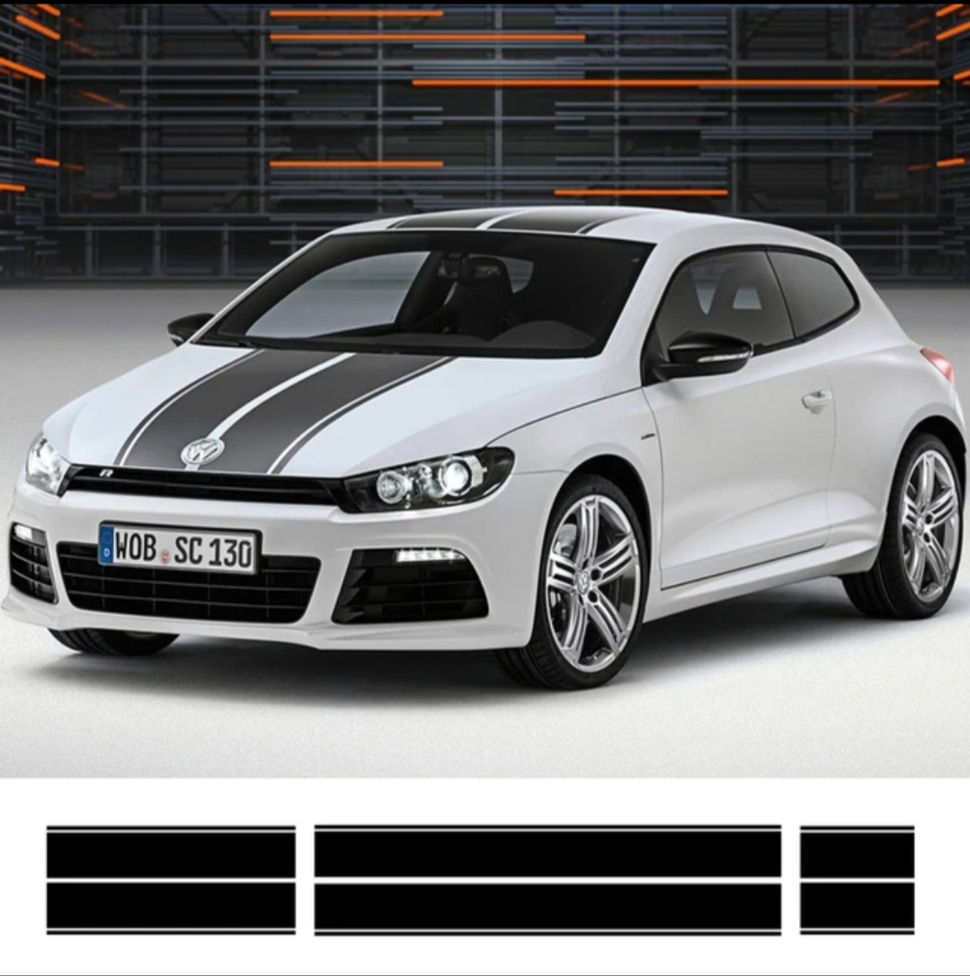 Pruhy černé na VW Scirocco