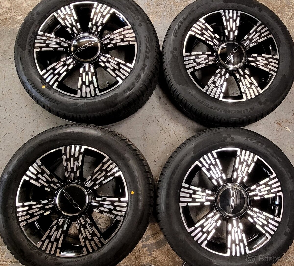 Fiat 600,alu 17',nové,zimní pneu Falken, originál