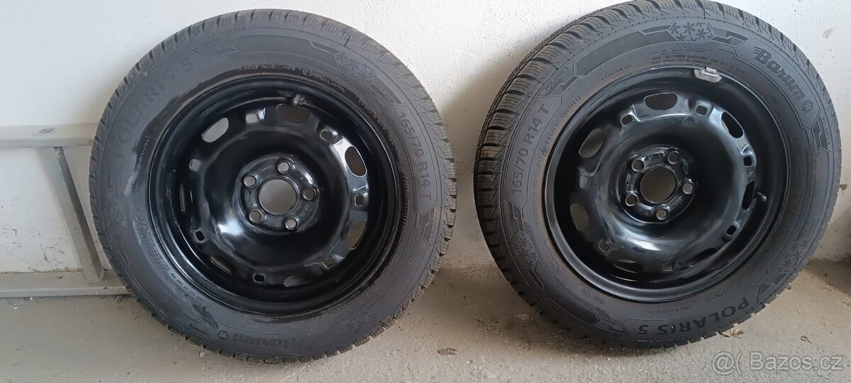 2ks Škoda Fabia 1 zimní pneumatiky a disky