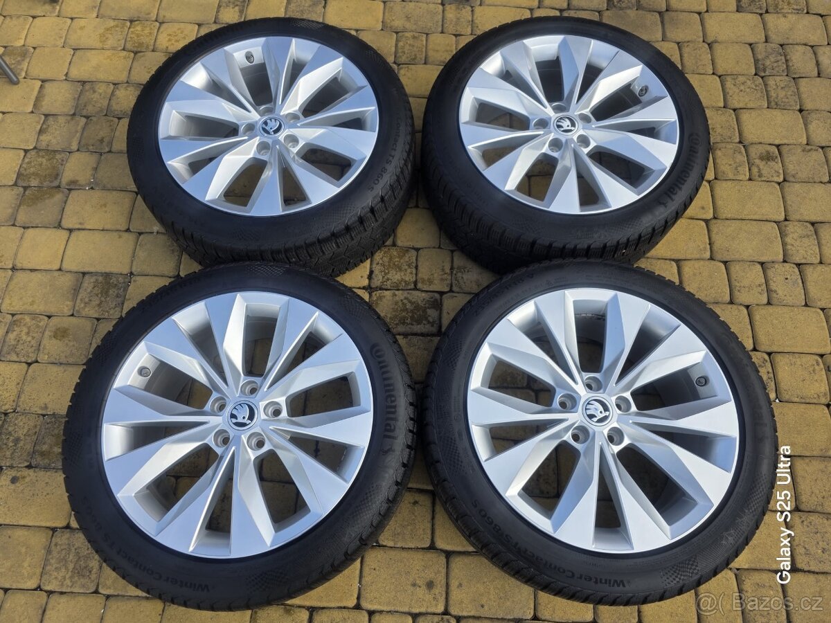 Alu kola zimní sada 5x112 18" Škoda Superb 3