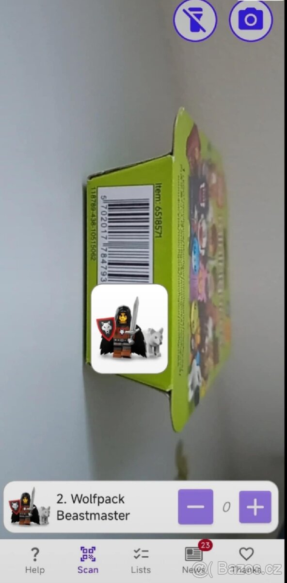 Lego 71048 27. série Vlčí rytíř