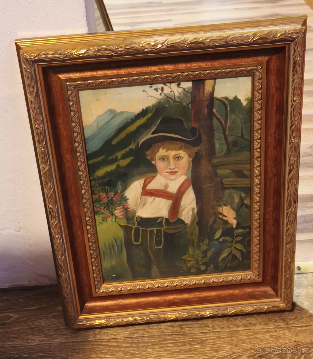 Starý obraz. (Chlapec)