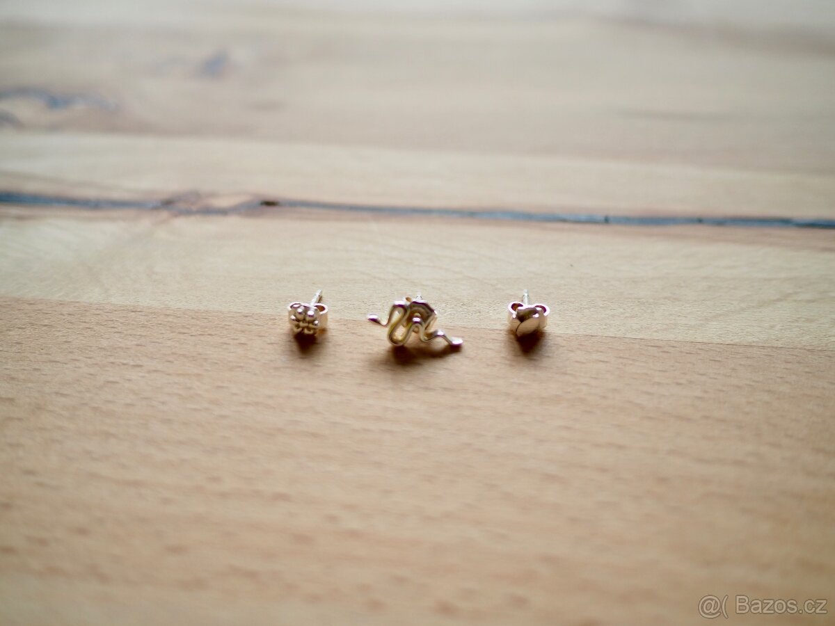 Náušnice stříbrné Tous