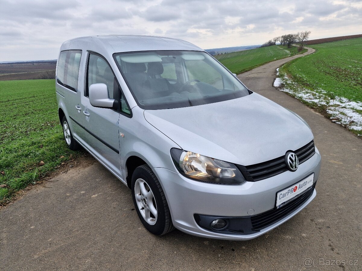 VW Caddy TDI, digi klima, 1. majitel, CZ, PDC, HF