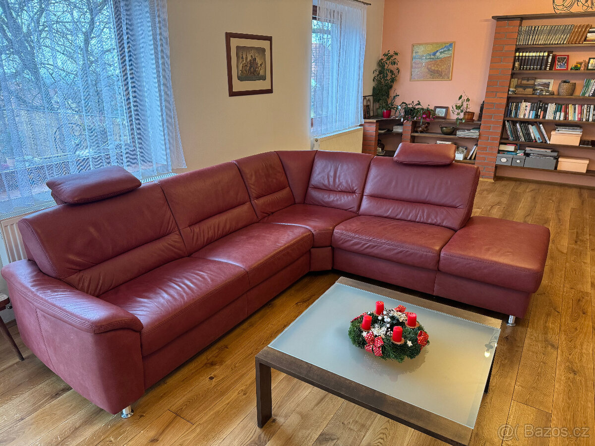 Kožená sedací souprava