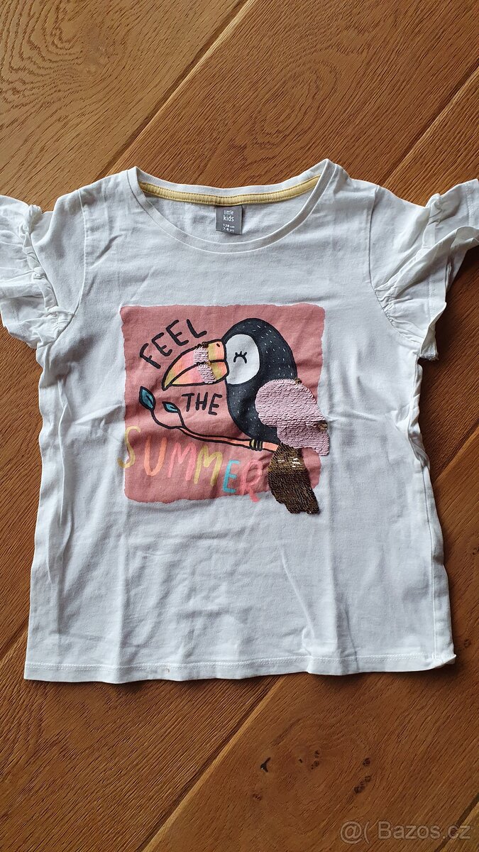 TRIČKO Dívčí vel 128 Little kids