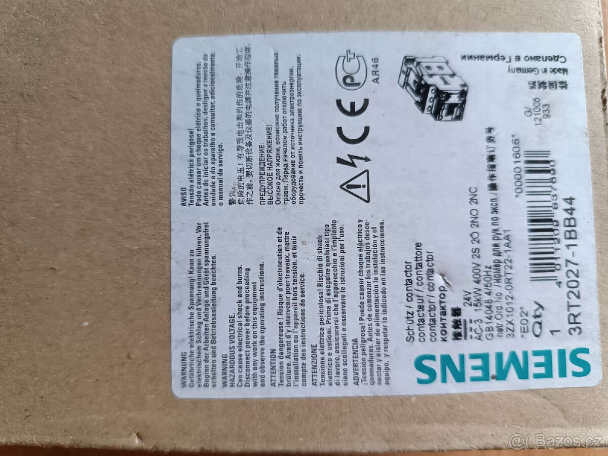 Stykač Siemens 3RT2027-1BB44
