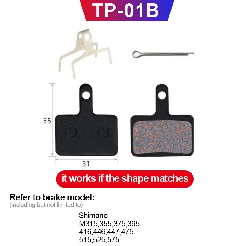 Brzdové destičky k elektrokolům na kotouč. brzdy i hydraulic