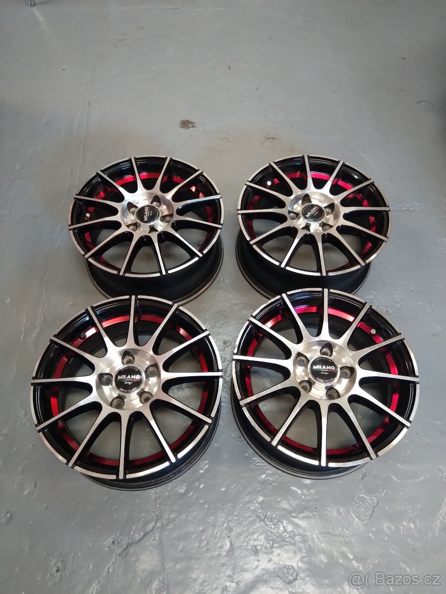 4x alu disk Audi, VW, Skoda, Seat 5x100, 6J 14.