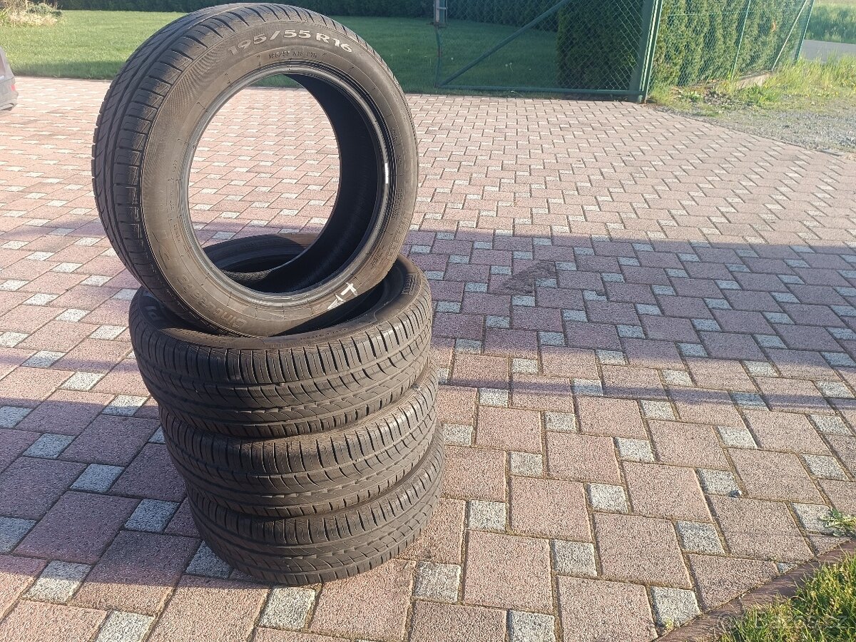 Prodám 4x pneu 195/55 R16