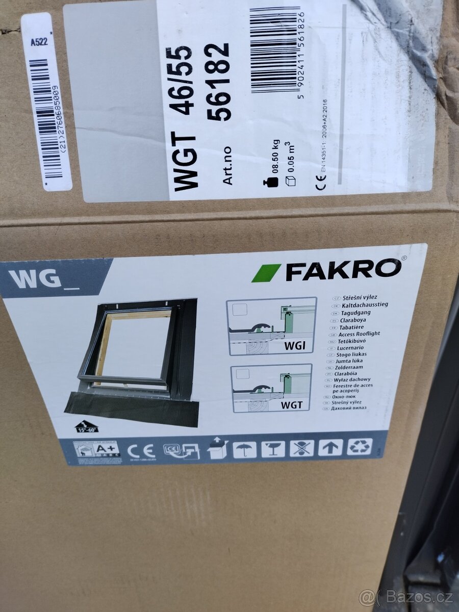 Prodám 2 ks střešních oken Fakro