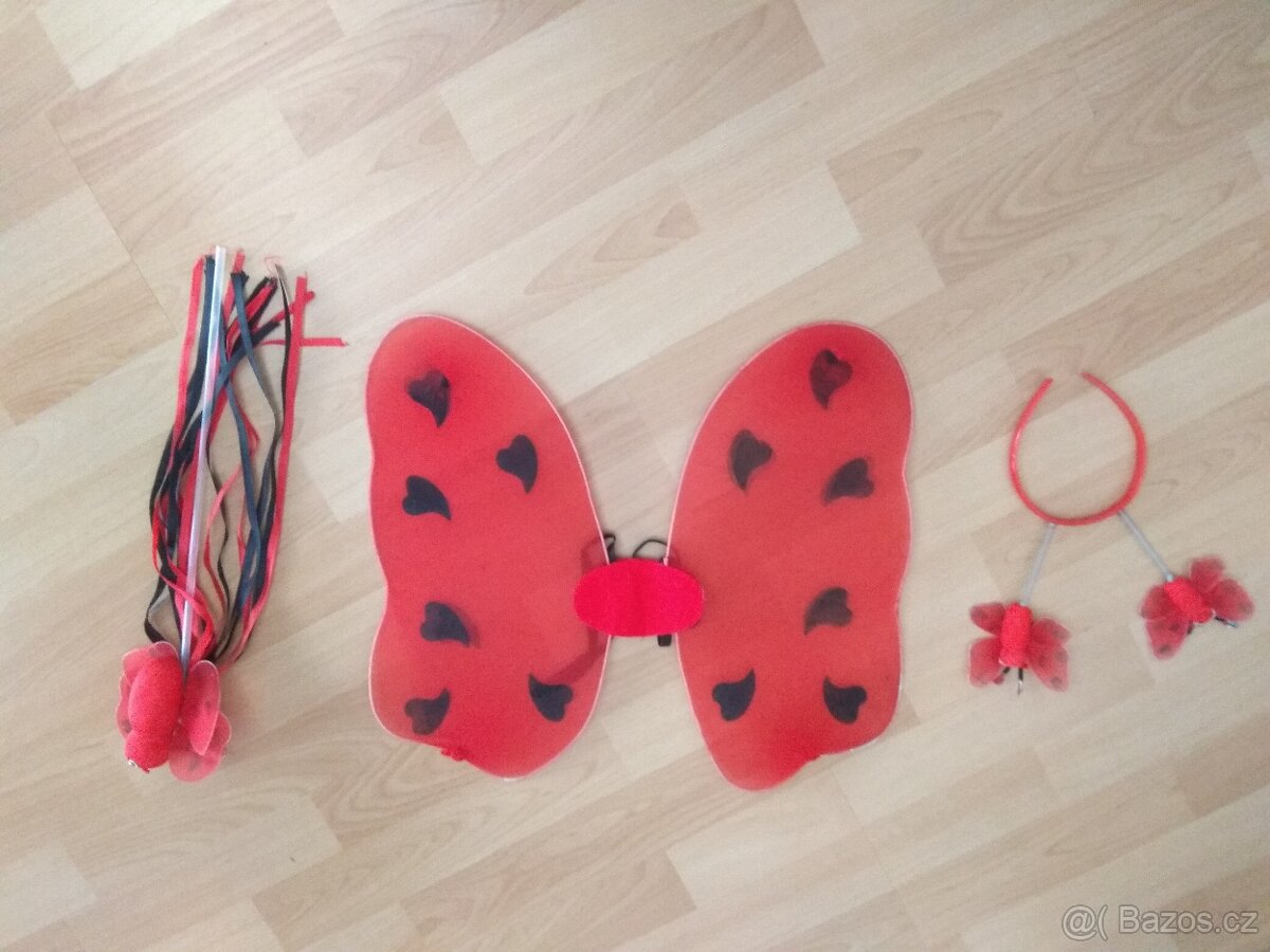 Sada doplňků ke kostýmu berušky
