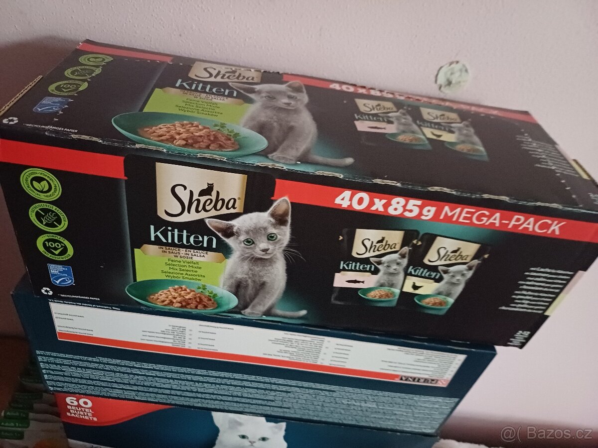 Kapsičky sheba pro koťátka