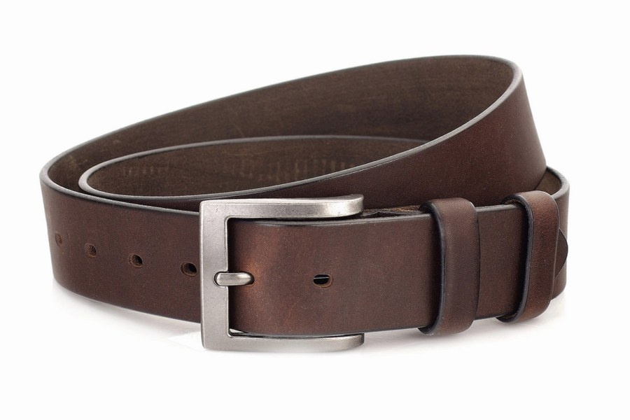 Pánský kožený opasek M4013 o šířce 4 cm