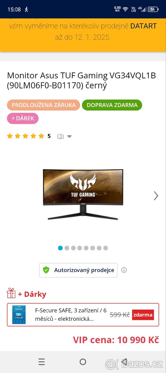 Prodej LCD monitoru