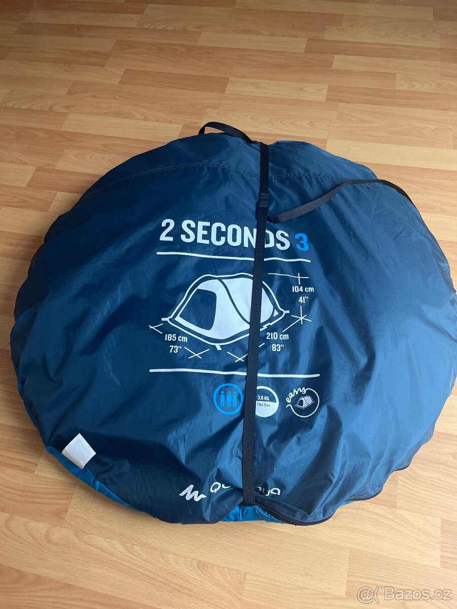 Samorozkládací stan 2 Seconds | 3 osoby Quechua