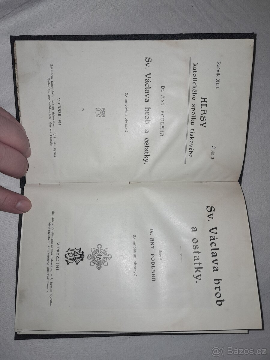 Sv.Václava hrob a ostatky z.r.1911