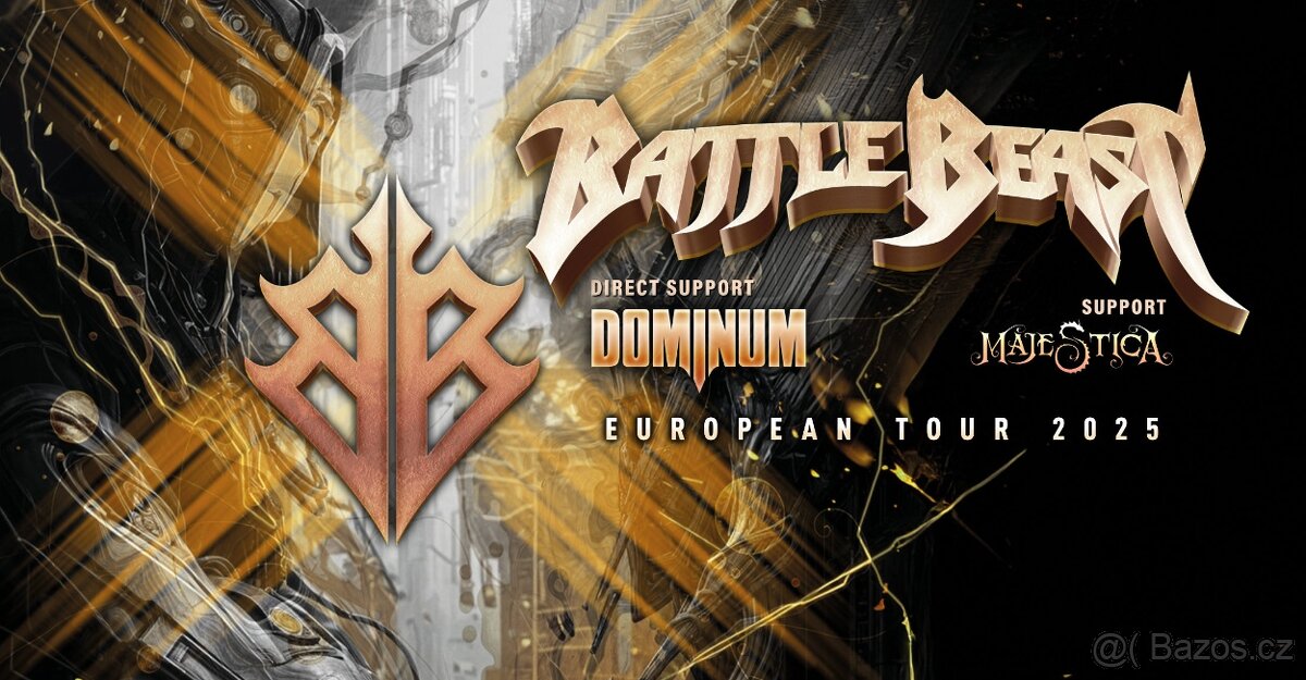 Battle Beast koncert ve Zlíně. Stání před podiem / 2 lístky