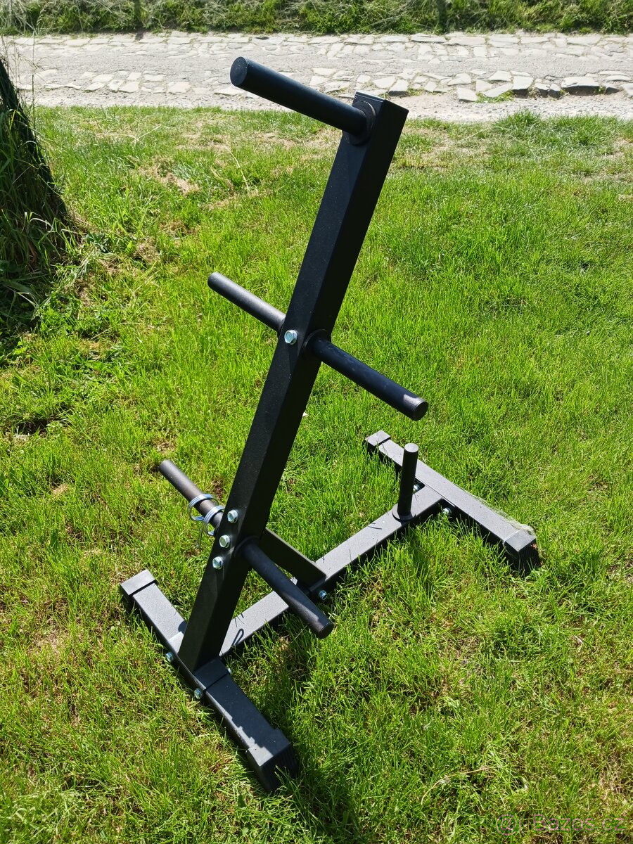 Gorilla Sports Stojan na závaží, černá, 30/31 mm