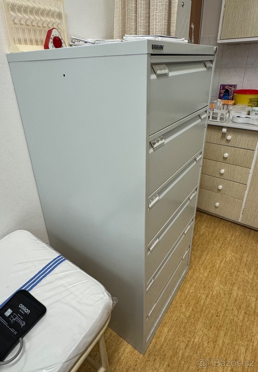 Kartotéka BISLEY – kovová, jako nová – 6000 Kč/ks (konec 1/2