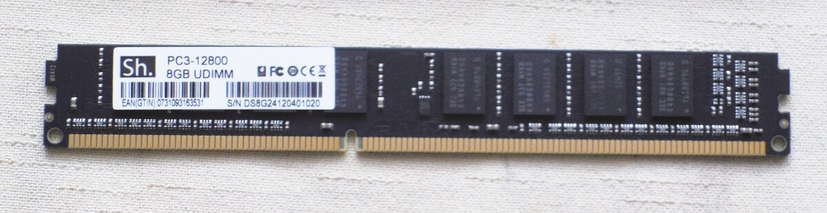 8GB DDR3 (PC3) 1600 UDIMM DIMM pro PC NOVÉ, čipy SAMSUNG