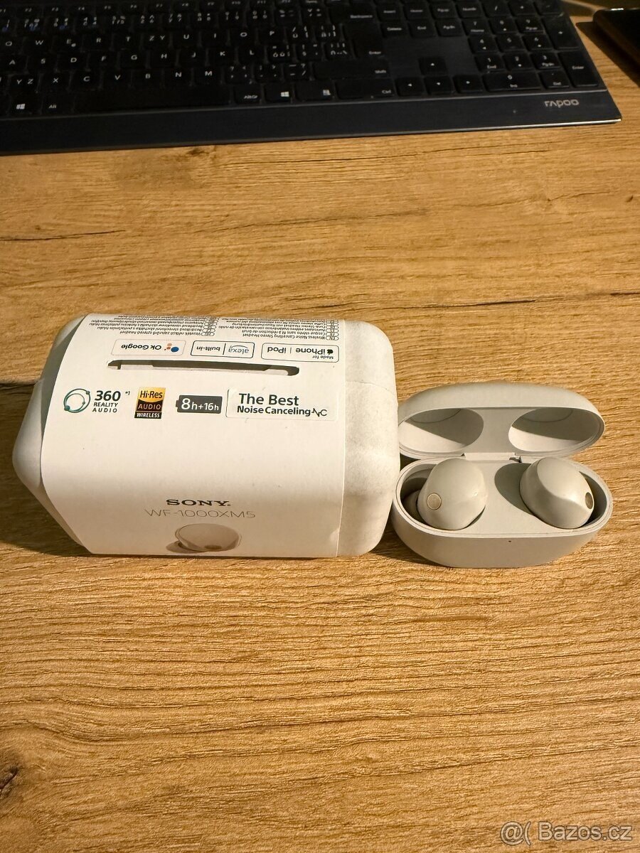 ANC Bluetooth Sluchátka Sony WF-1000XM5 - Aktivní potlačení