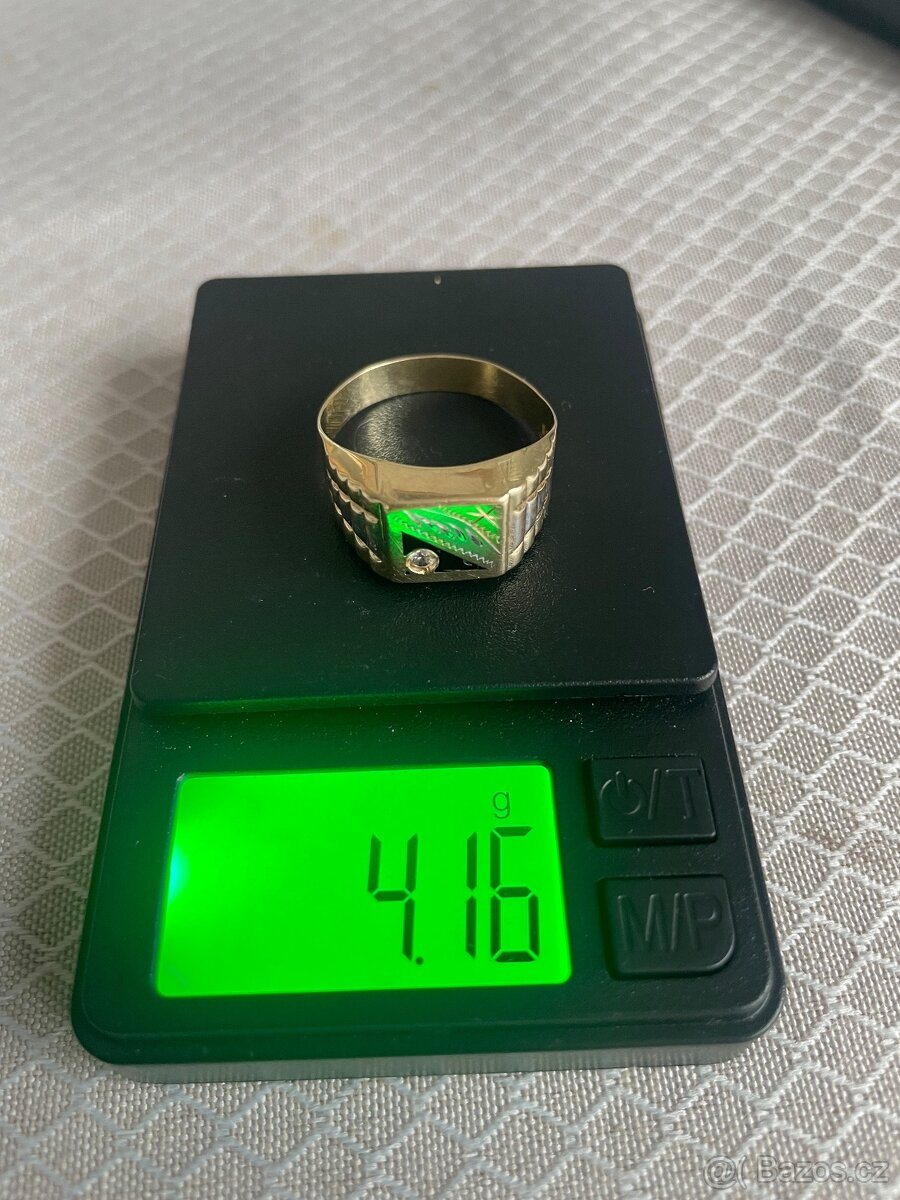 Pánský zlatý prsten 585 14k