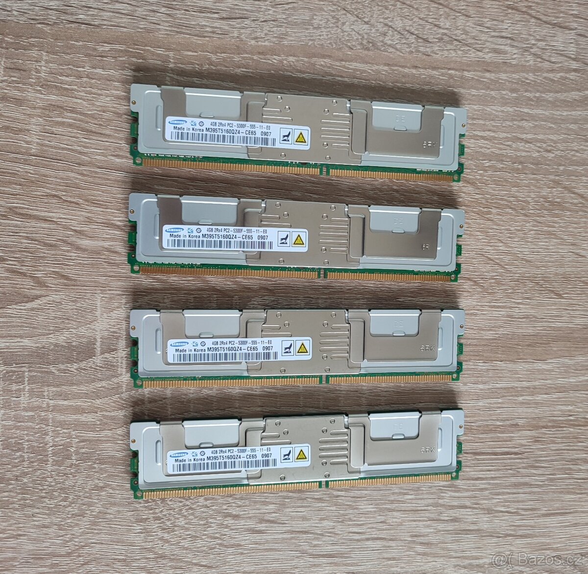 16 GB (4X 4 GB) RAM DIMM DDR2 667 MHz SAMSUNG PRO SERVERY