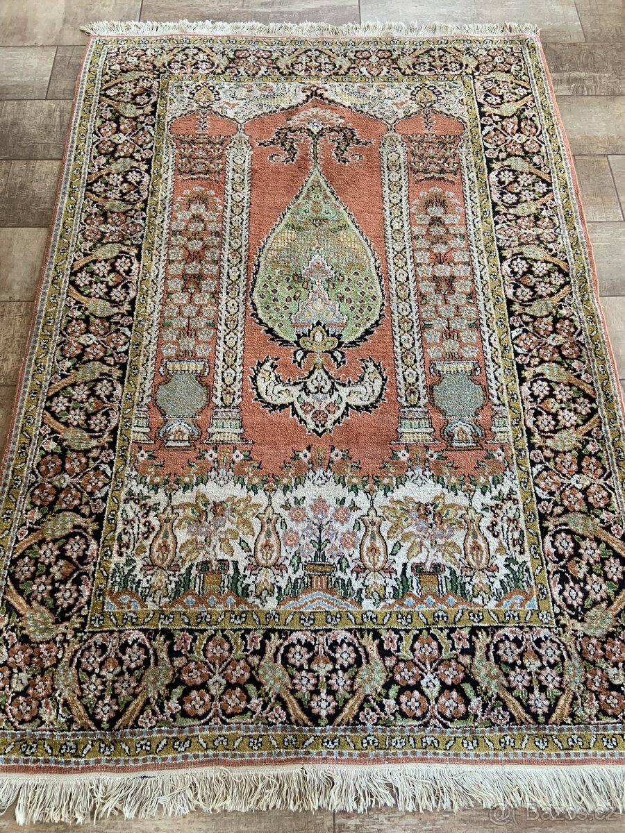 Orig.Perský hedvábný TOP koberec 190x124