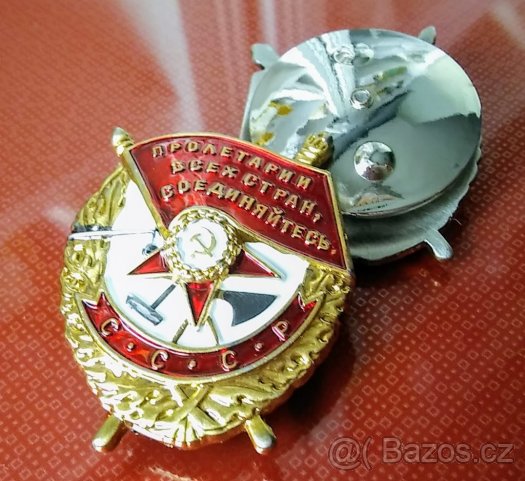 RUSKO CCCP Medaile ŘÁD Rudého Praporu IIIst.+I