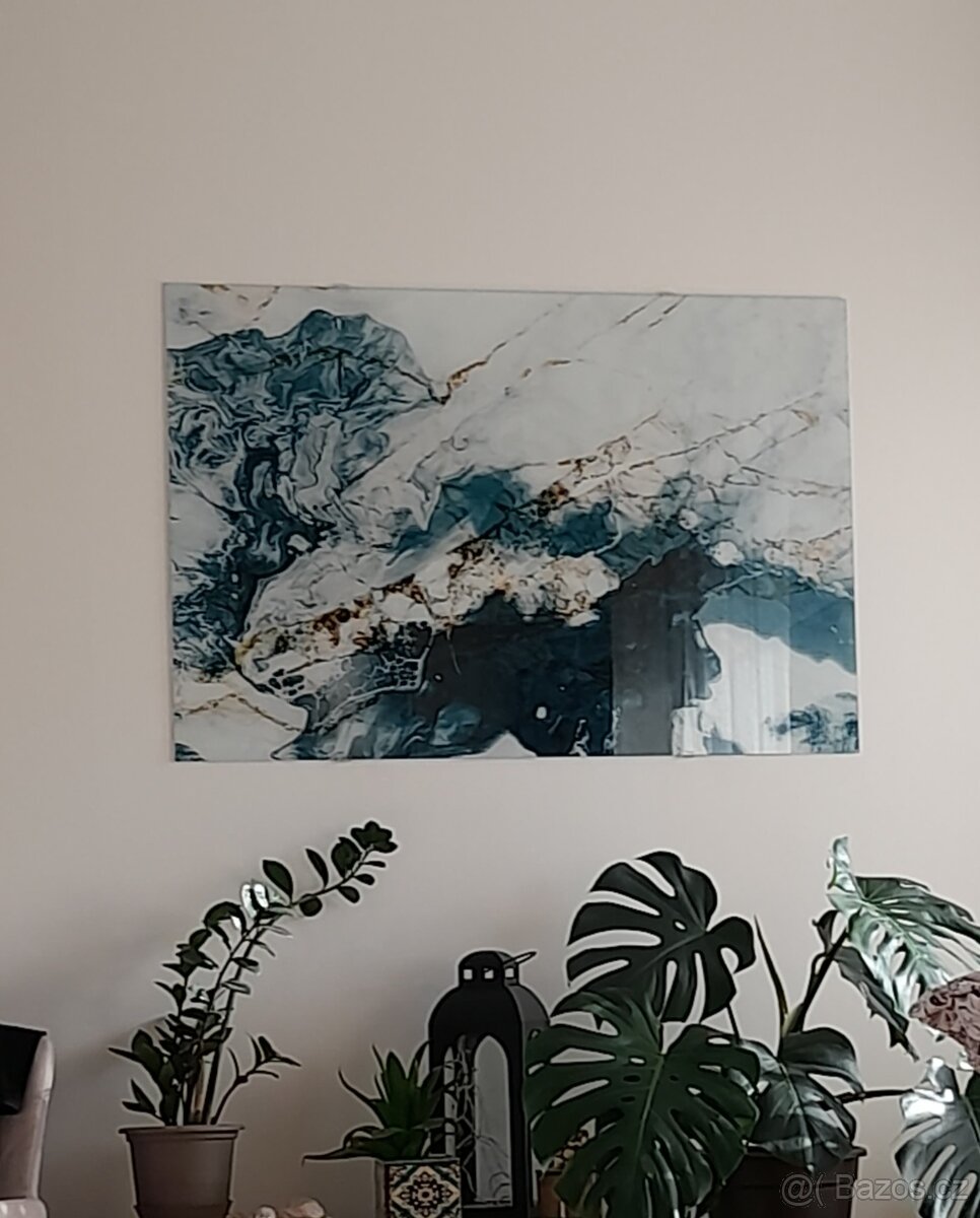 Prodám skleněný obraz 80x120 cm